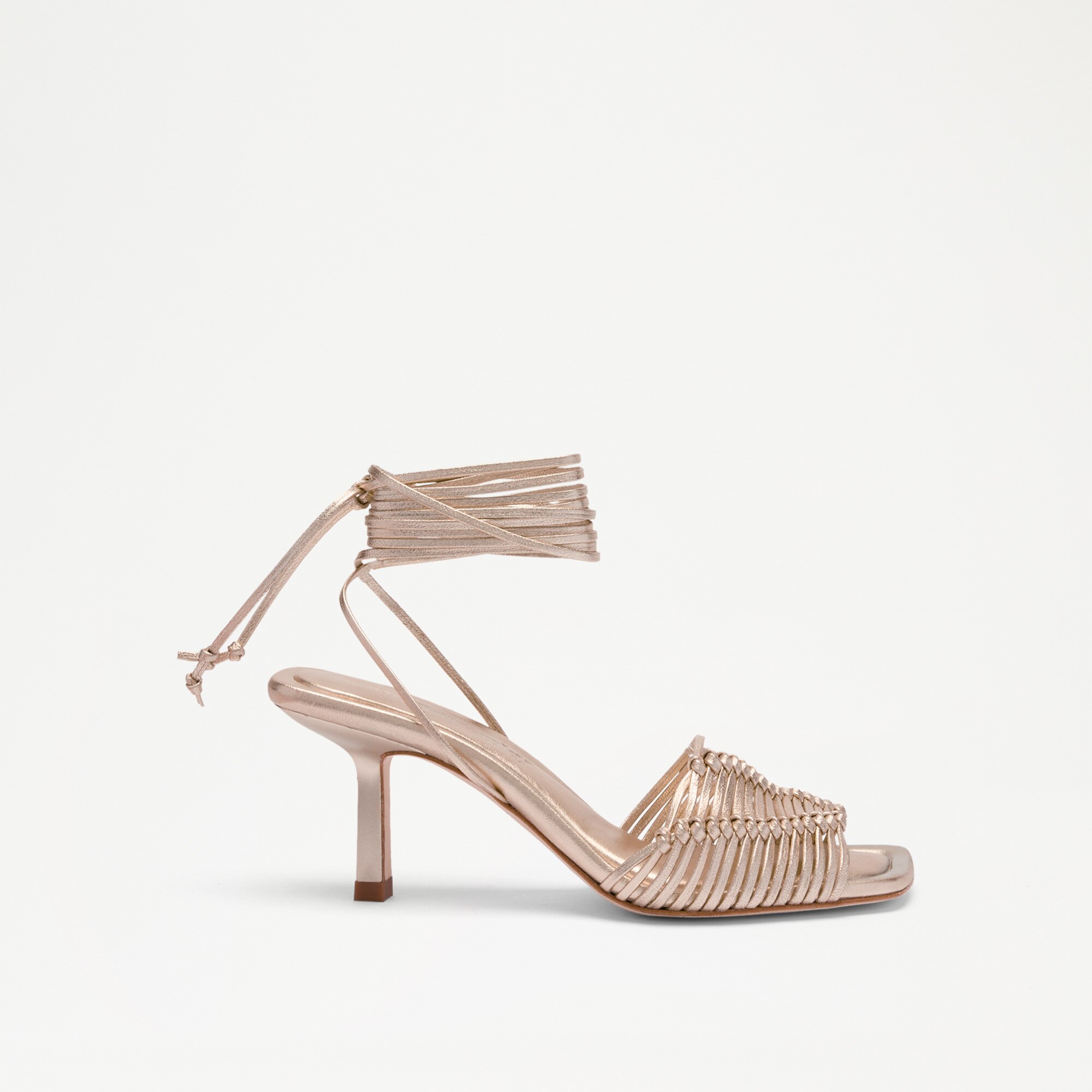 Angelbank<br>Lace Up Heeled Sandal