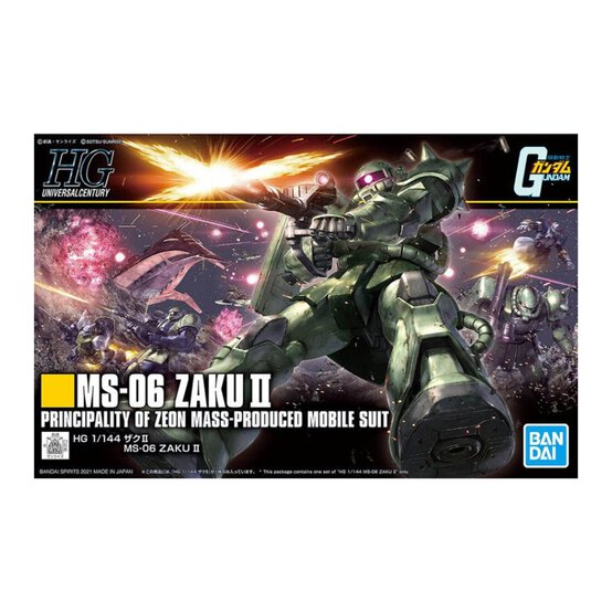 Gunpla HG MS-06 Zaku II Model Set 1:144