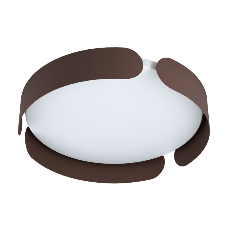 Plafonnier LED Valcasotto moka blanc chaud 2400 lm 20 W EGLO