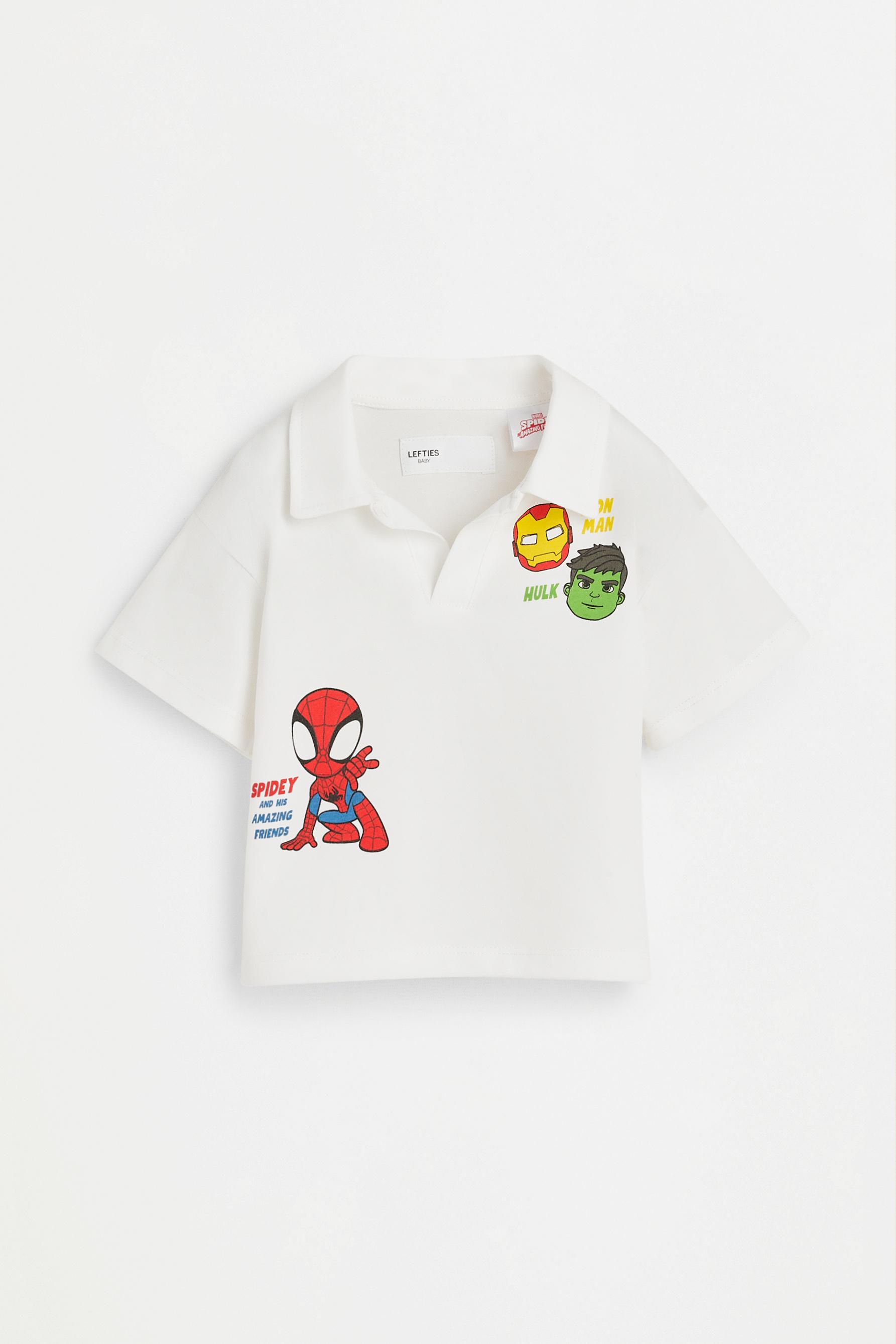 Set Superhéroes ©Marvel polo y bermuda denim
