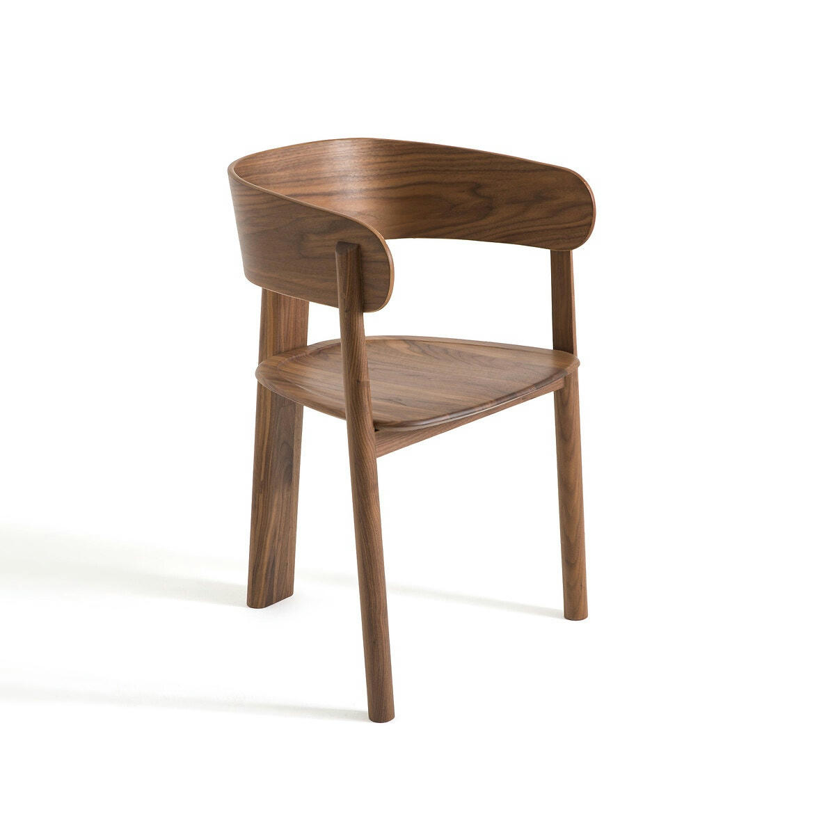 Fauteuil de table noyer Marais, design E. Gallina