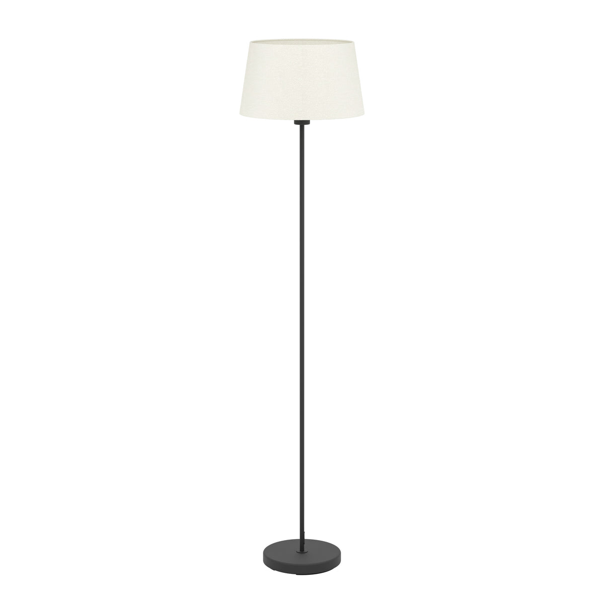 EGLO staande lamp Febres - e27 - textiel - zwart/wit
