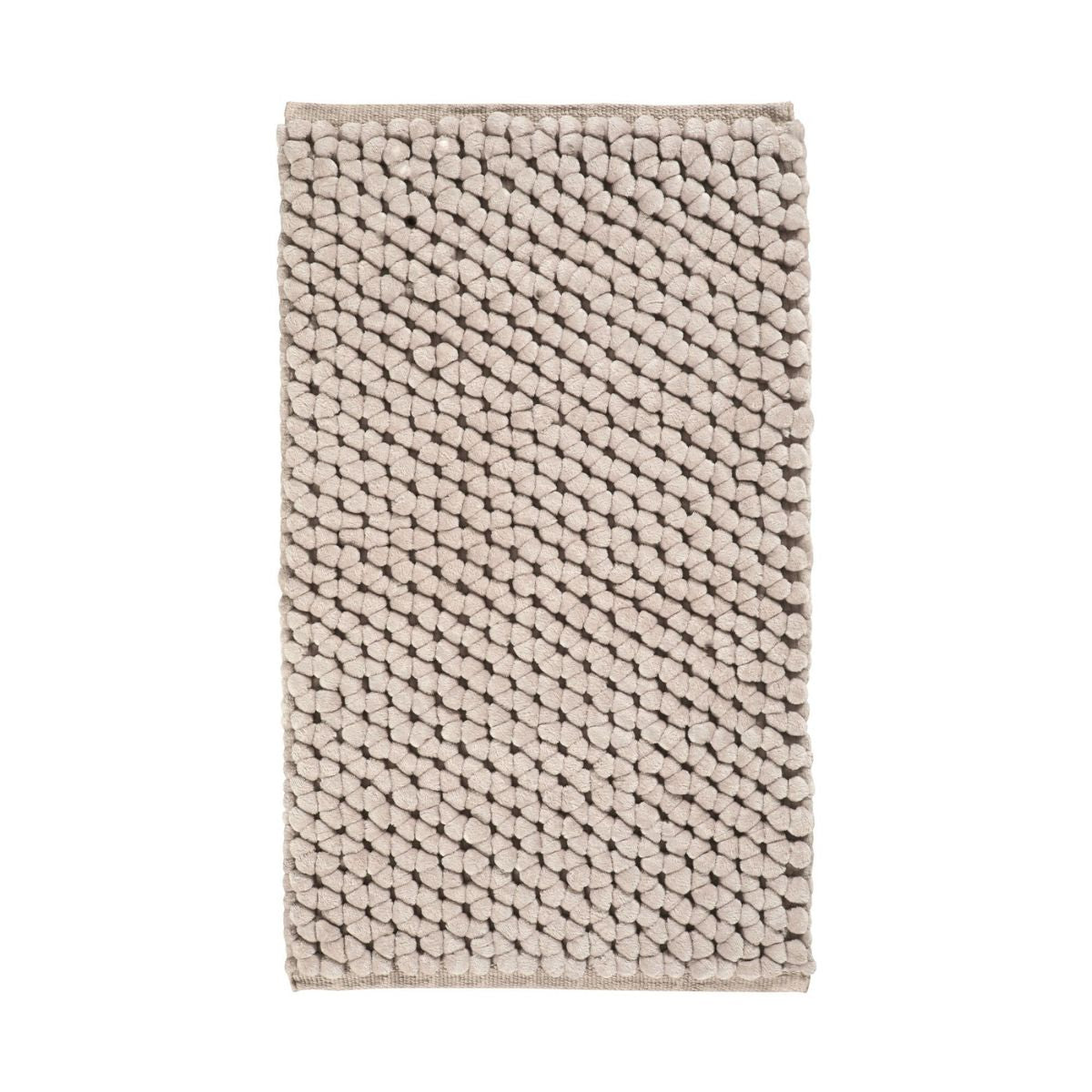 Onyx Badmat Greige   70 x 120 cm   Beige   Grijs   Polyester   Katoen