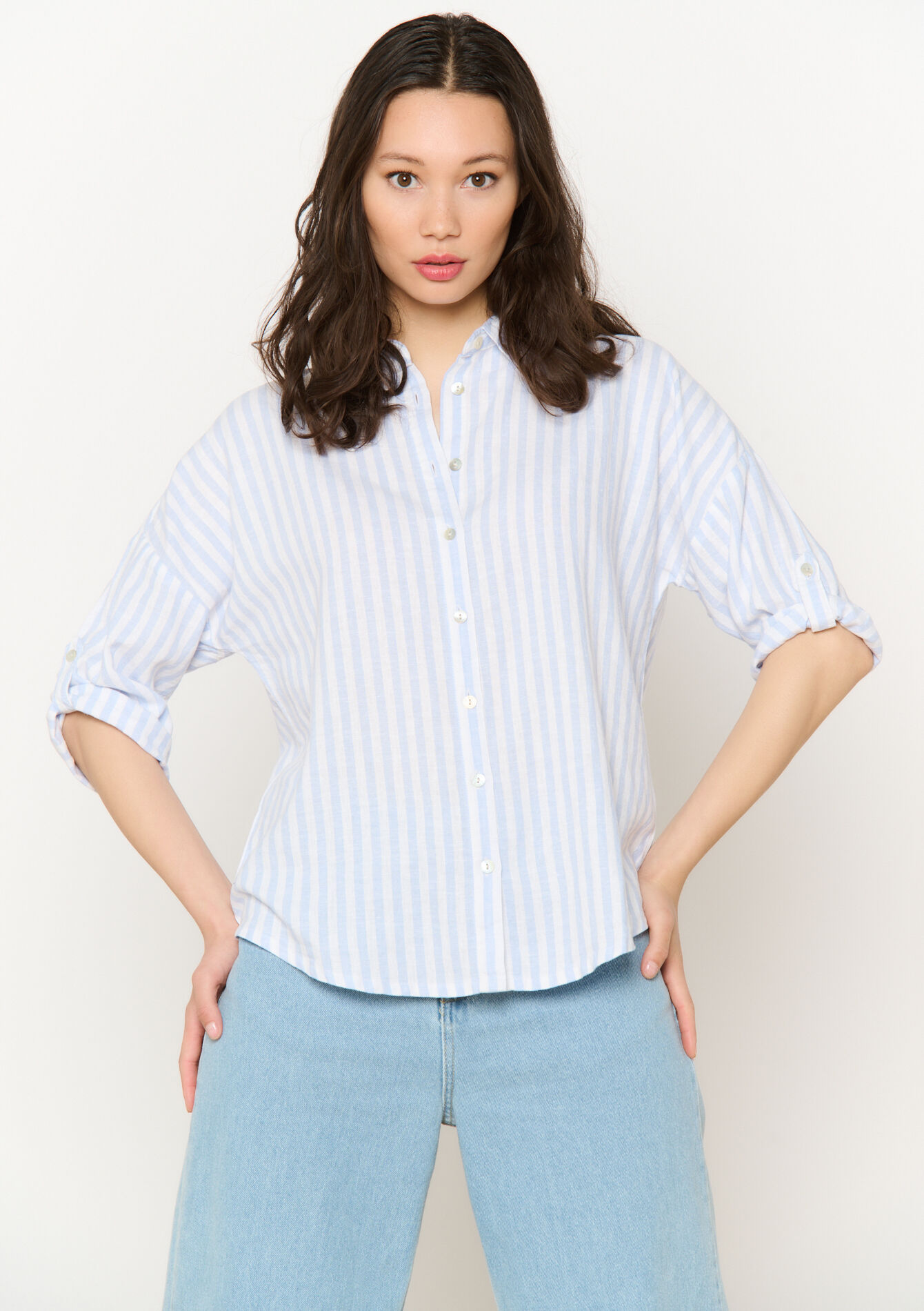 Losvallend gestreept hemd