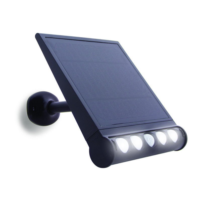 Réglette LED solaire avec détecteur de mouvement noire 1000 lm XANLITE