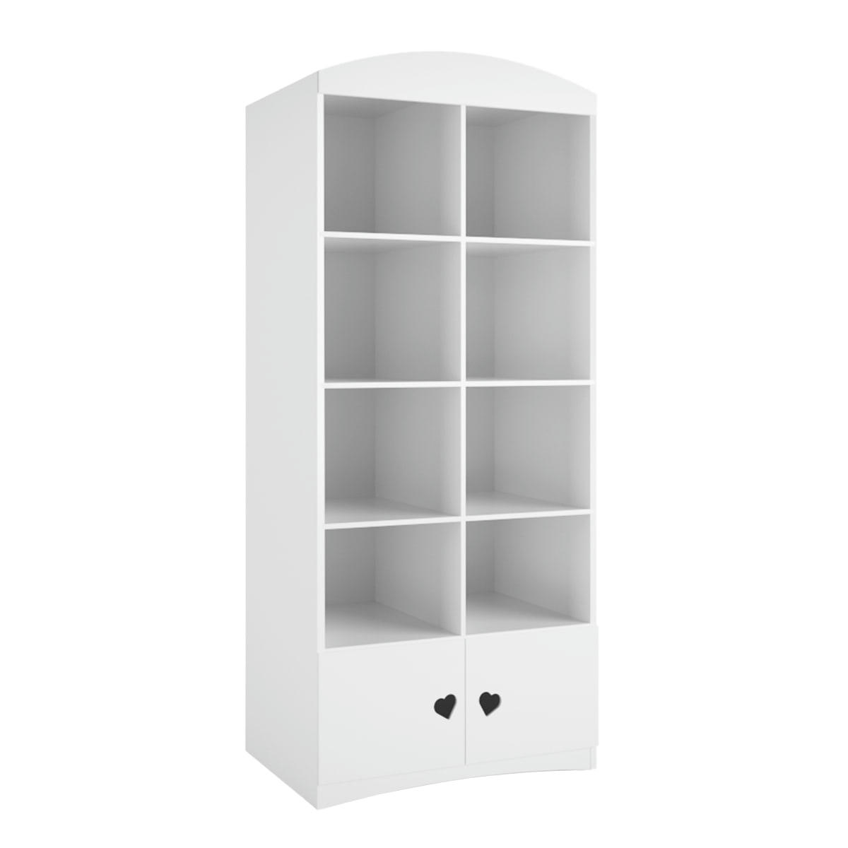 JULIA - Bibliothèque 2 portes blanc