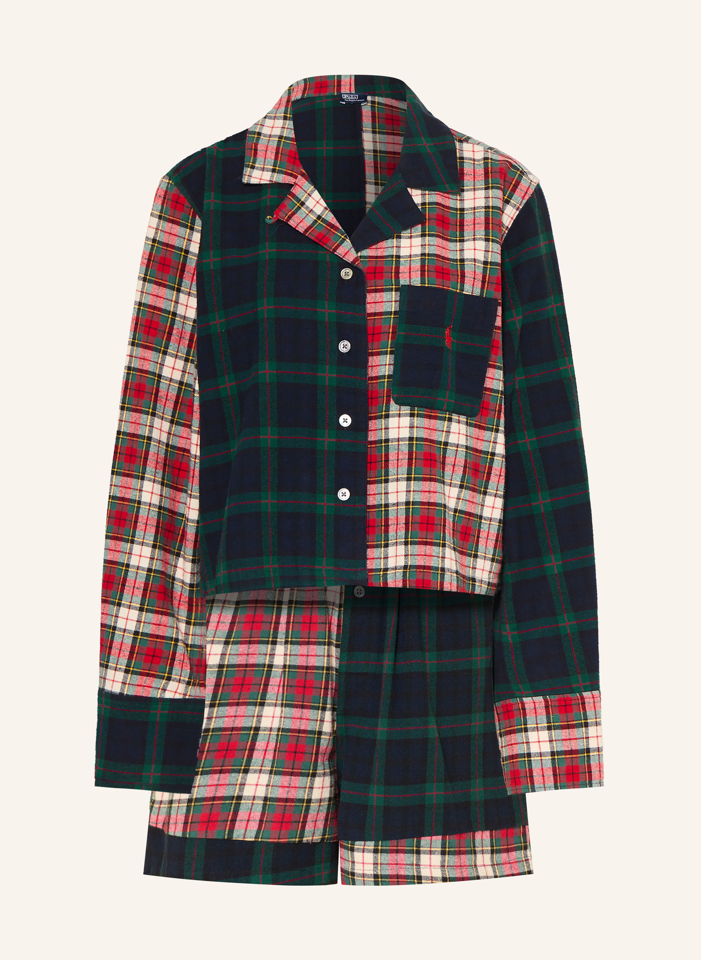 POLO RALPH LAUREN Shorty-Schlafanzug aus Flanell