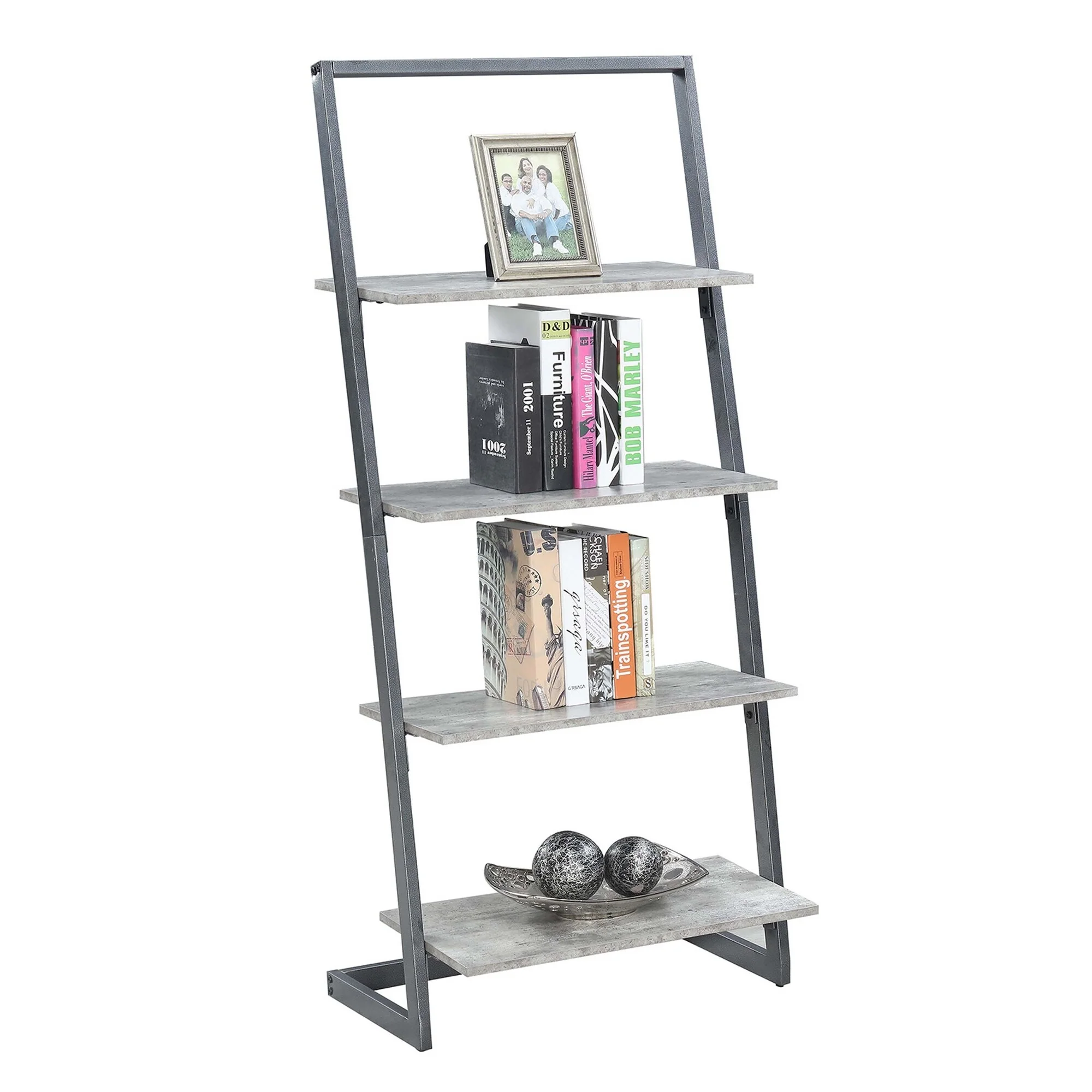 Convenience Concepts Graystone Ladder Bookshelf