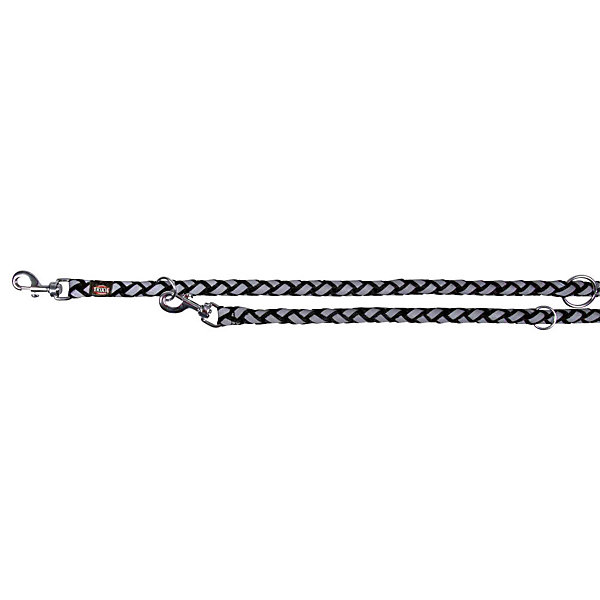 Laisse Cavo Reflect D18mm par 2 M.L-XL réglable Noir pour chien
