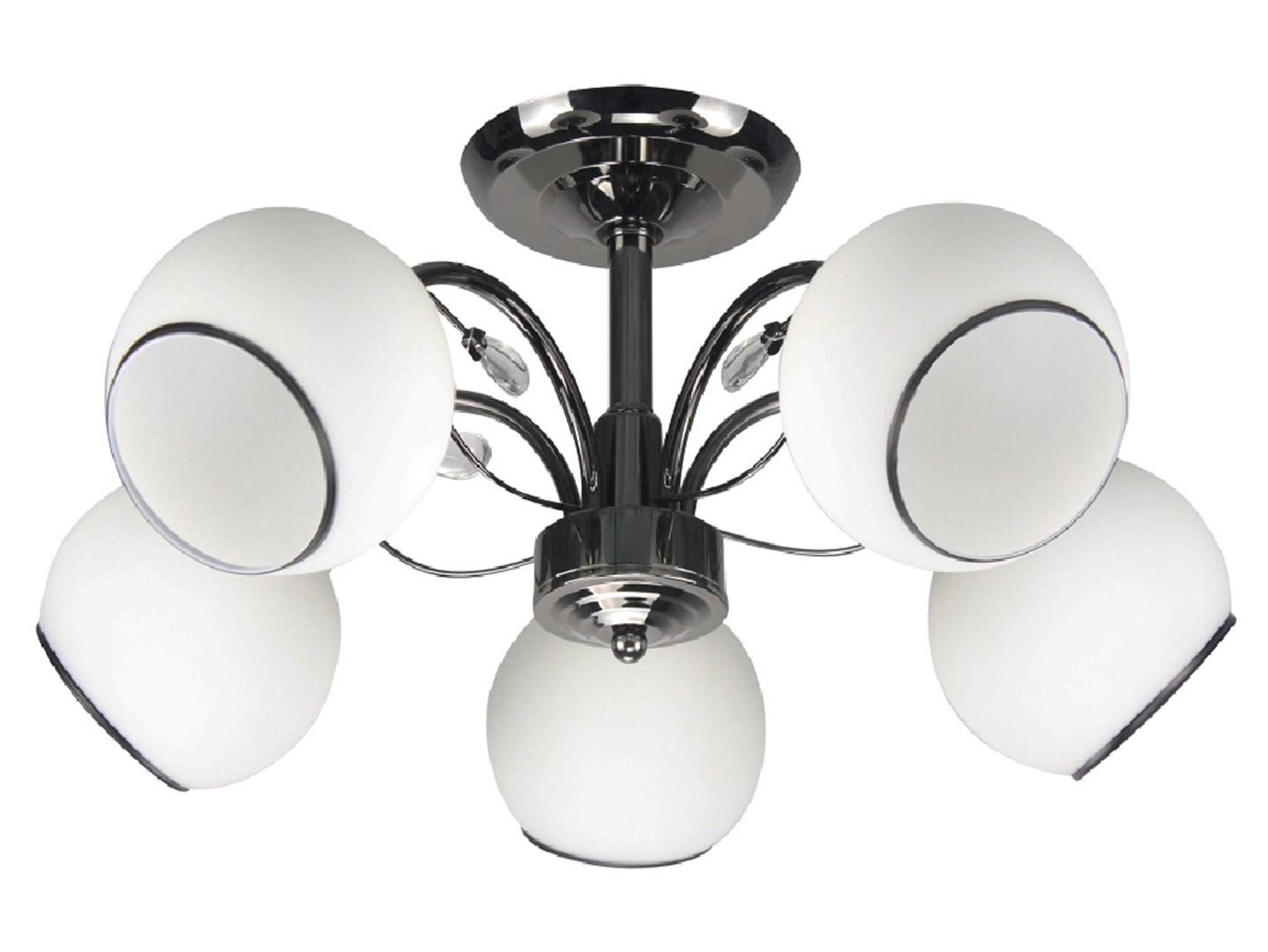 Lampa sufitowa Graphite 5-punktowa metalowa czarna