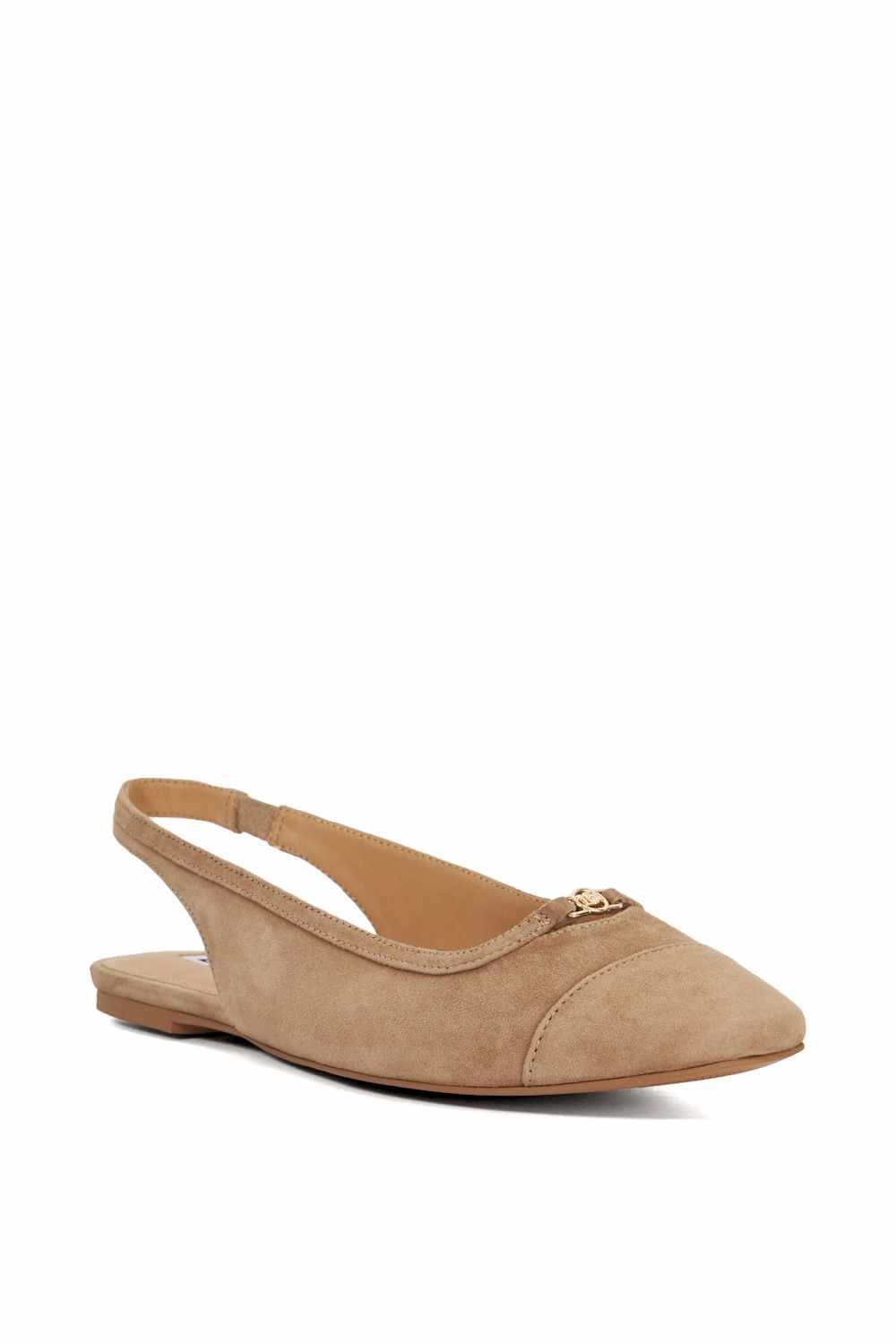 Dune London Hanna' Suede Ballet Pumps
