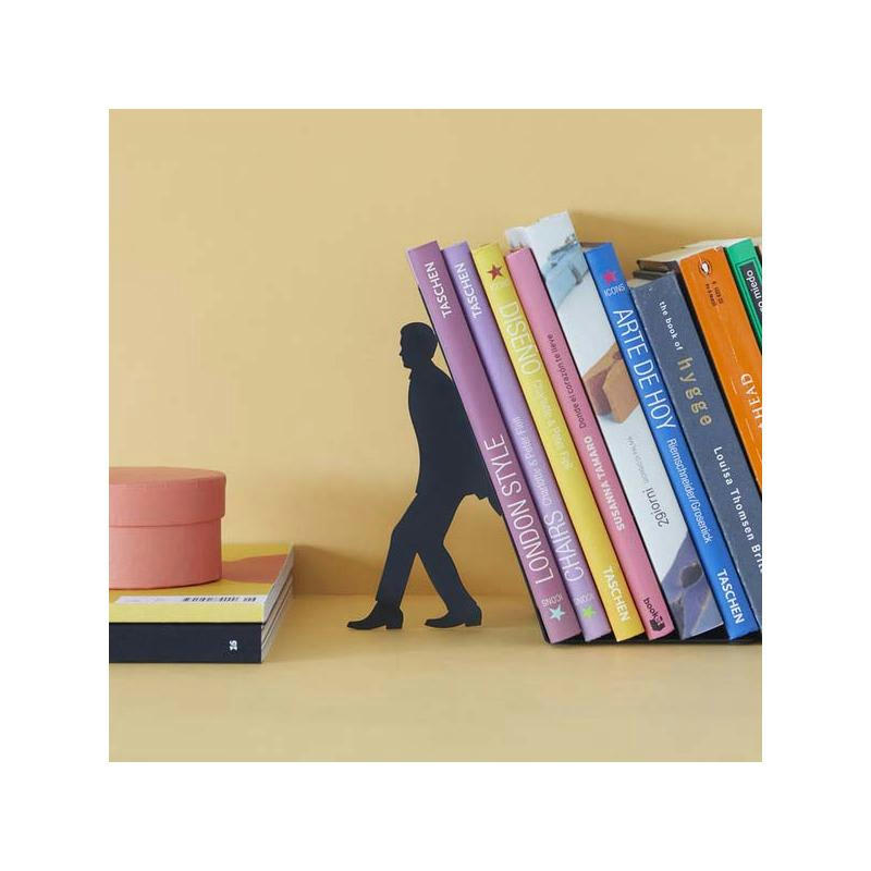 - Serre-livres en métal noir too many books