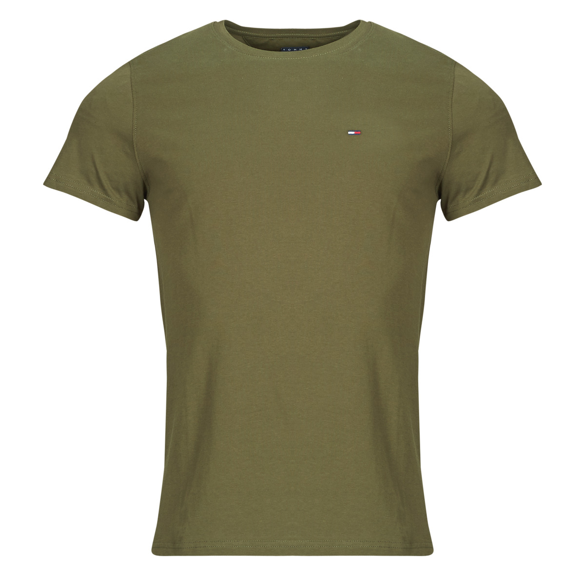 Tommy Jeans - TJM XSLIM JERSEY TEE EXT - Kaki