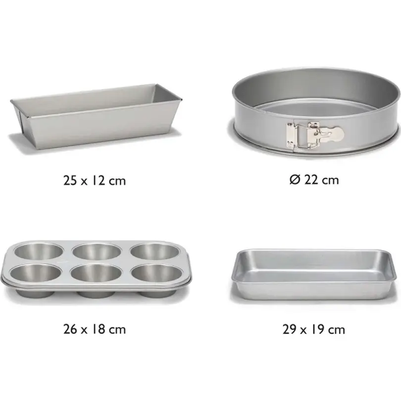 Backset 4-teilig Silver-Top