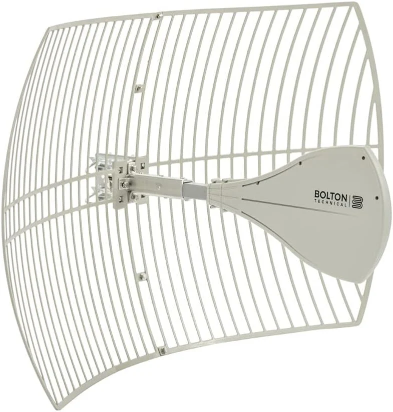 26dB High-Gain Outdoor Cell Phone Booster Antenna, 20-Mile Range, Waterproof 4G/5G Compatible(Parabolic Antenna - N Female)