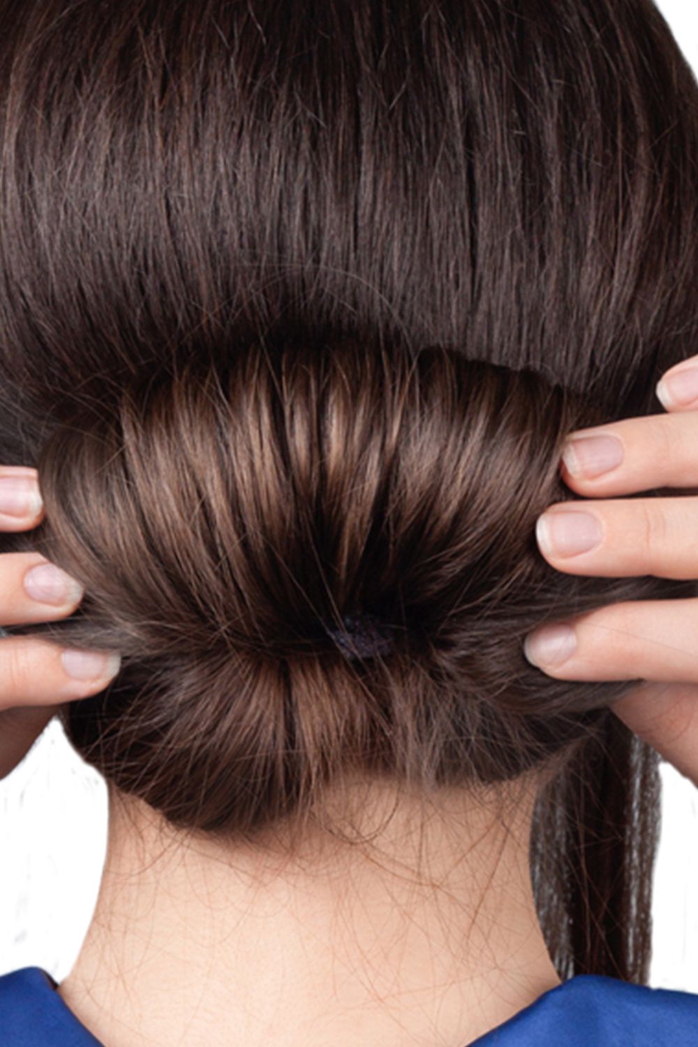 AQUARIUS Aquarius Hair Bun Maker Donut Ring Black Lightweight Easy Updo Styling Tool Ring
