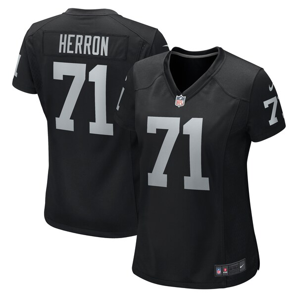 Justin Herron Las Vegas Raiders Nike Women's Team Game Jersey -  Black