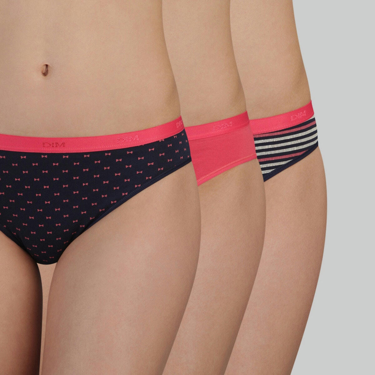 Lot de 3 slips les pockets coton stretch