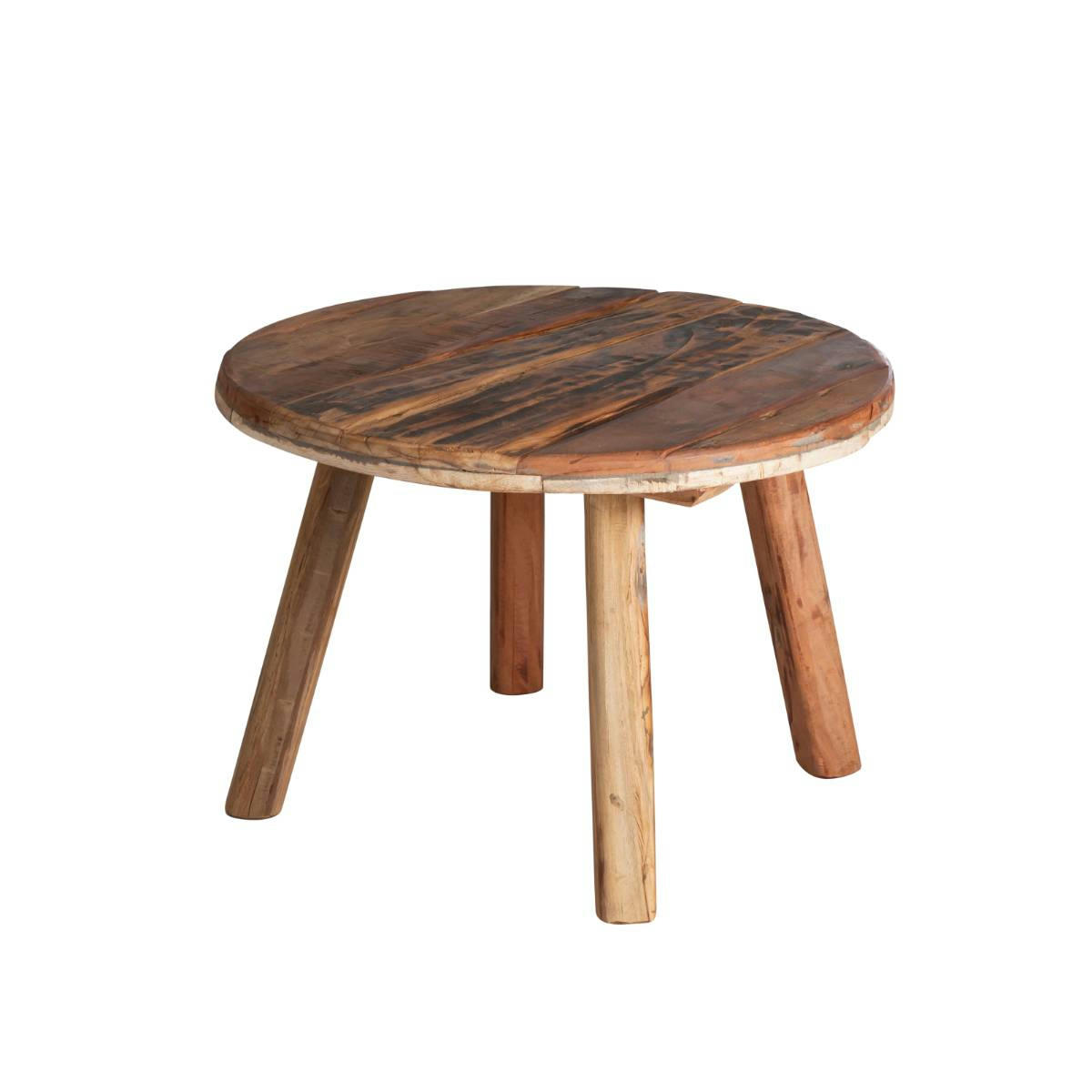 VICKY - Table basse en bois brut 60 cm