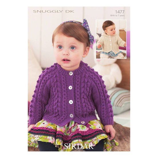 Sirdar Snuggly DK Cardigans Digital Pattern 1477