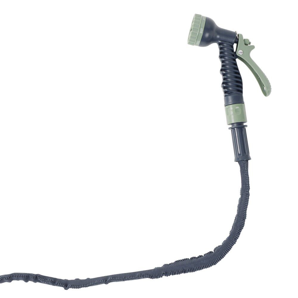 Tuyau d'arrosage extensible avec pistolet vert 2,5à7,5M