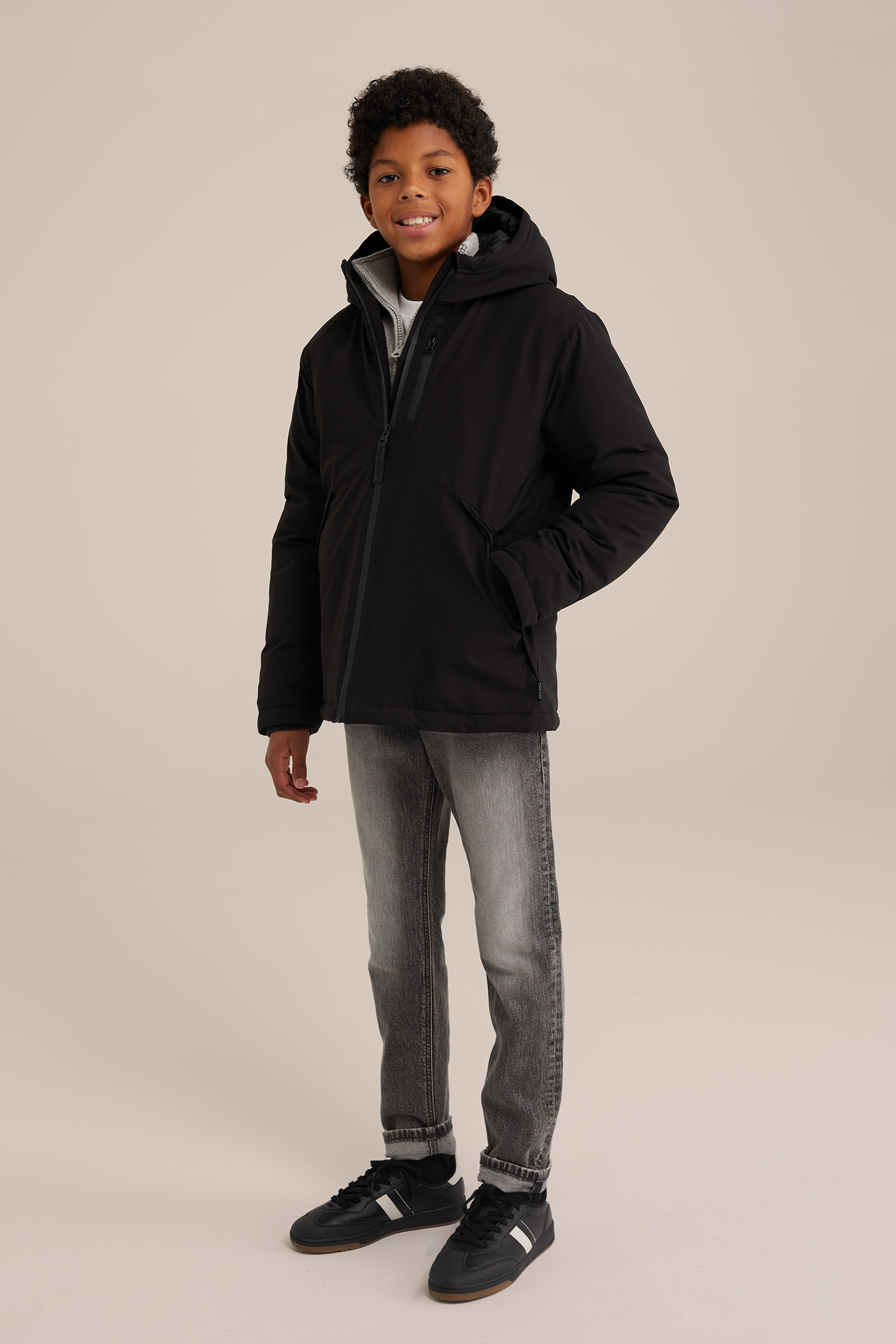 Jongens gewatteerde jas