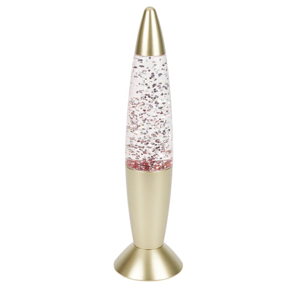 Lampe à paillettes changement de couleur Ø9xH35cm argenté