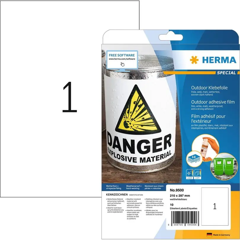Etiketten 10er-Set Outdoor