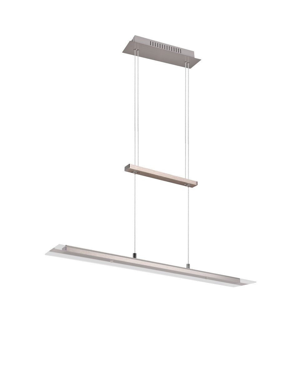 Lampa wisząca MILOS odcienie srebra LED 4x5W Ciepła biel 550lm RL