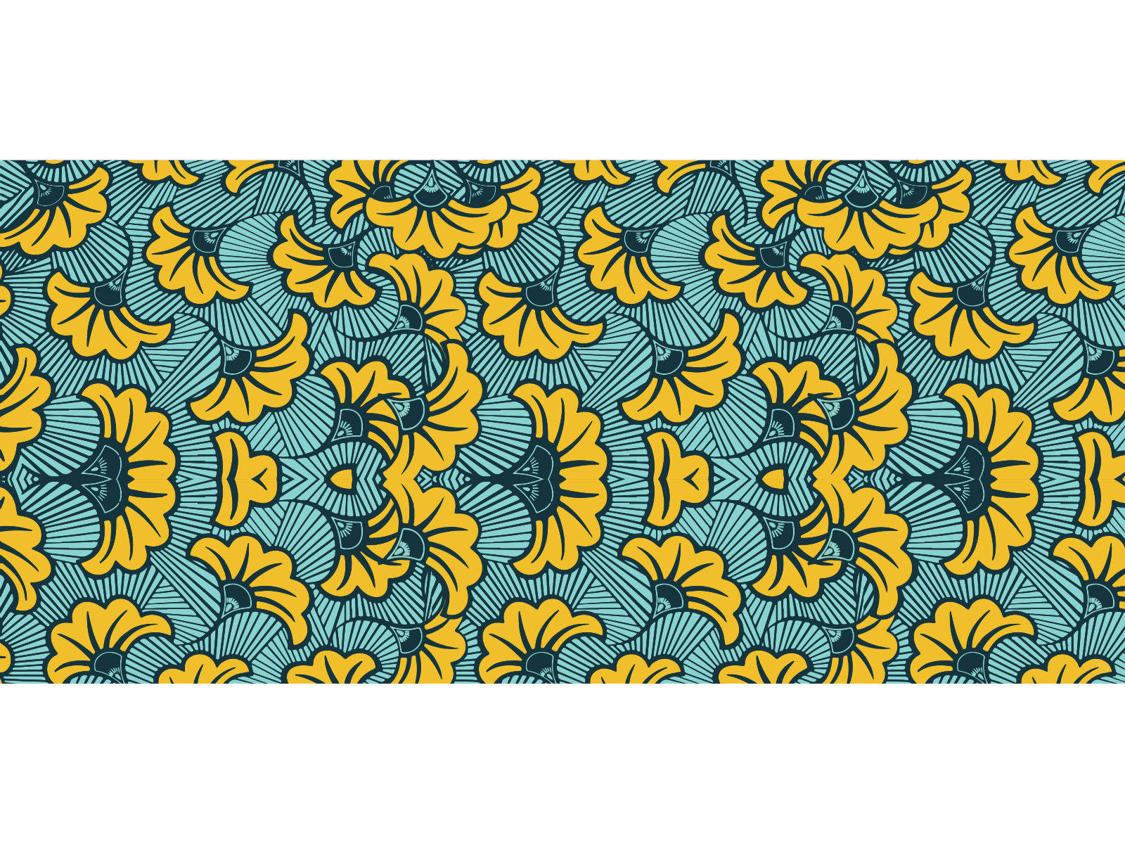 - Tapis vinyle wax curry 65x140cm