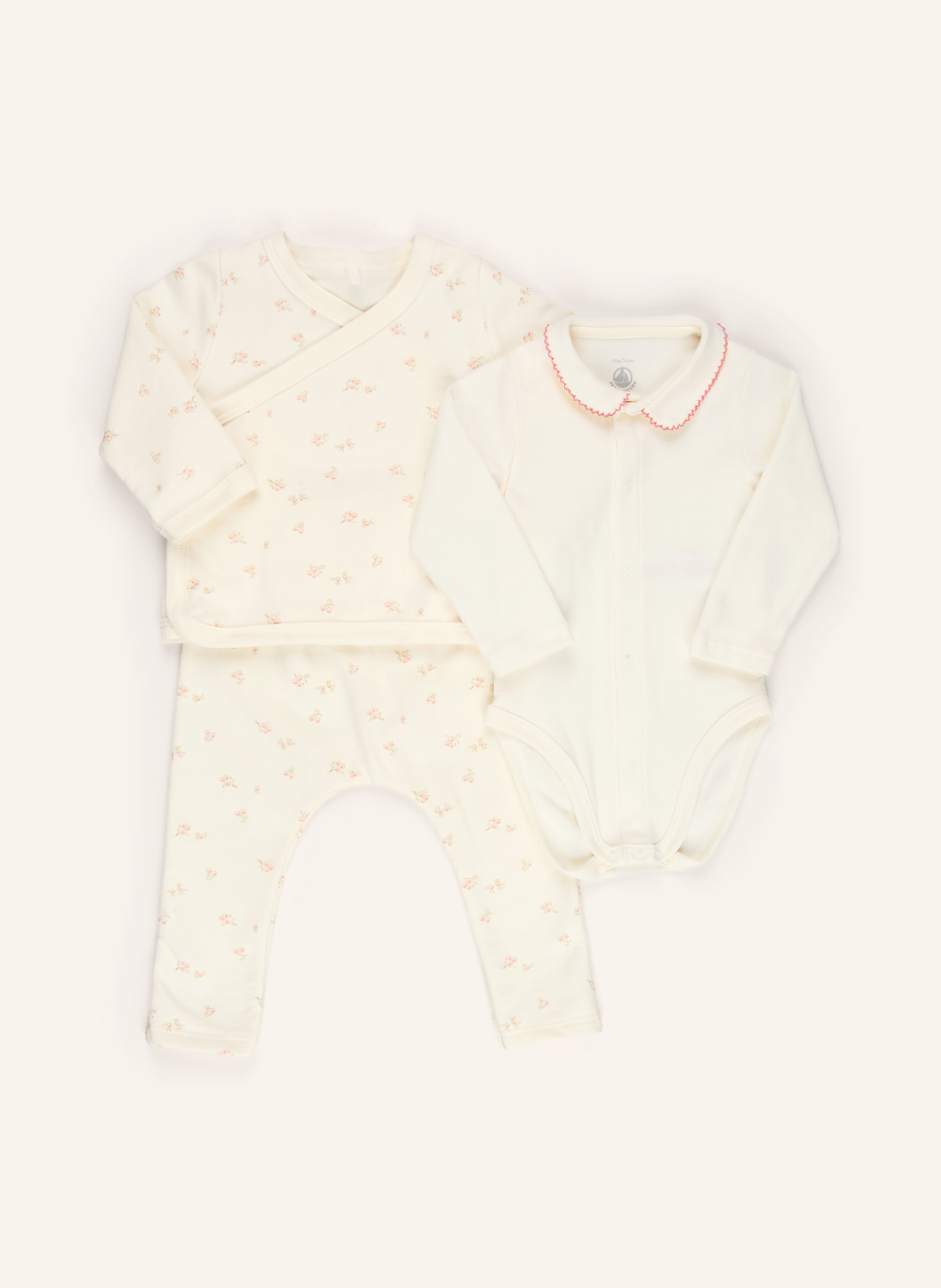 PETIT BATEAU Set: Jacke, Body und Leggings