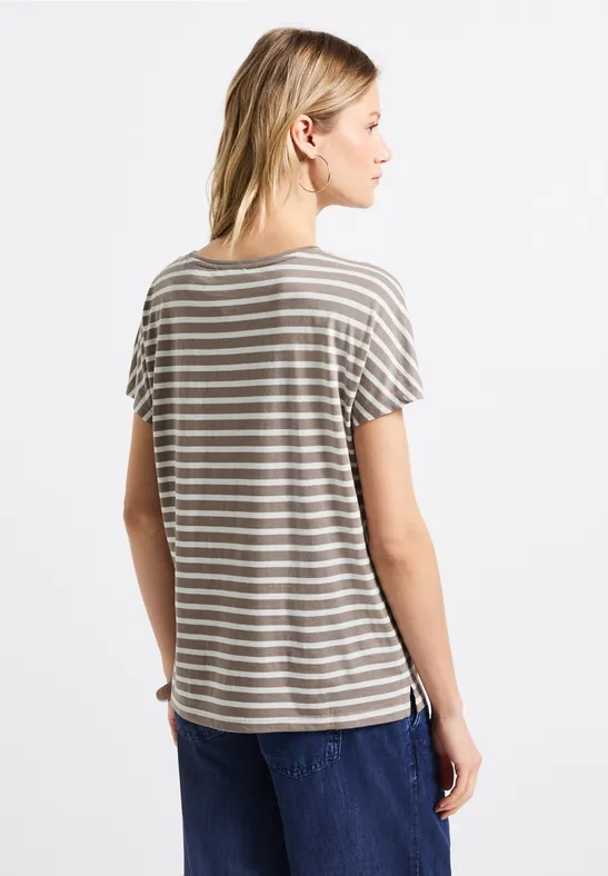 Streifenshirt mit Wording