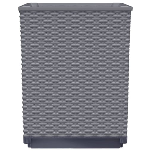 NNEVL Planters 2 pcs Dark Grey 30x30x37 cm Polypropylene