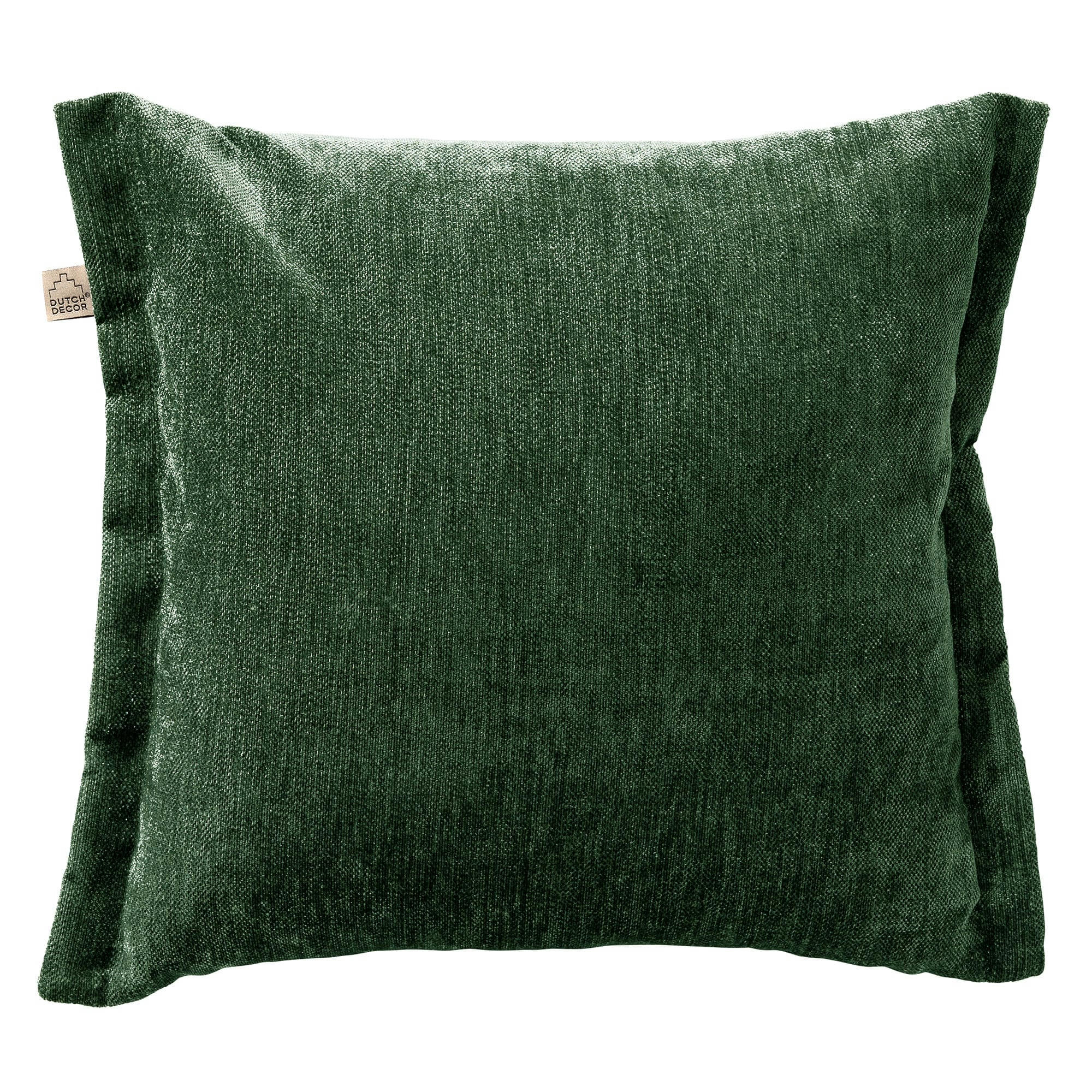 - Housse de coussin vert en polyester-45x45 cm uni