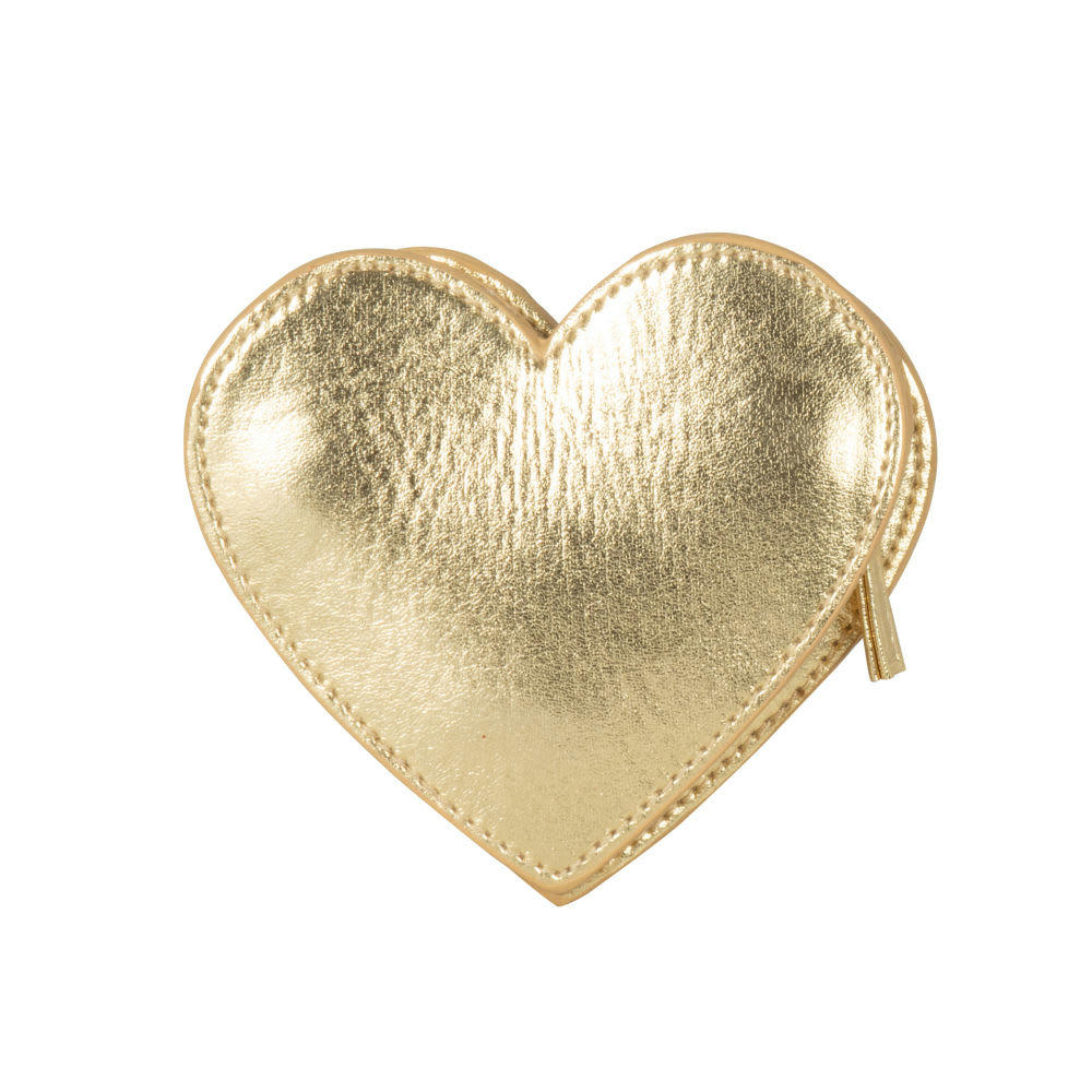 FOLIE - Porte-monnaie cœur doré