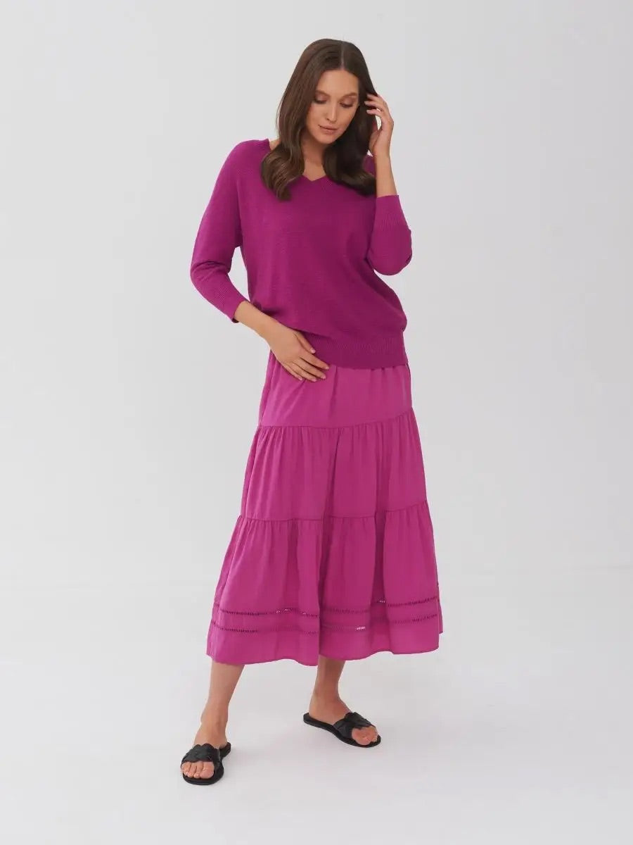 Skirt in a Tiered Style