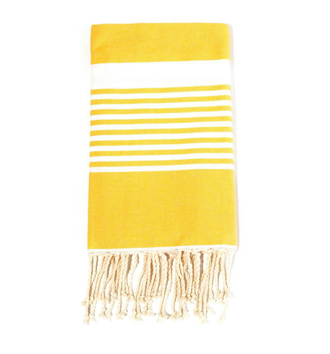 - Fouta en coton 100x200cm jaune