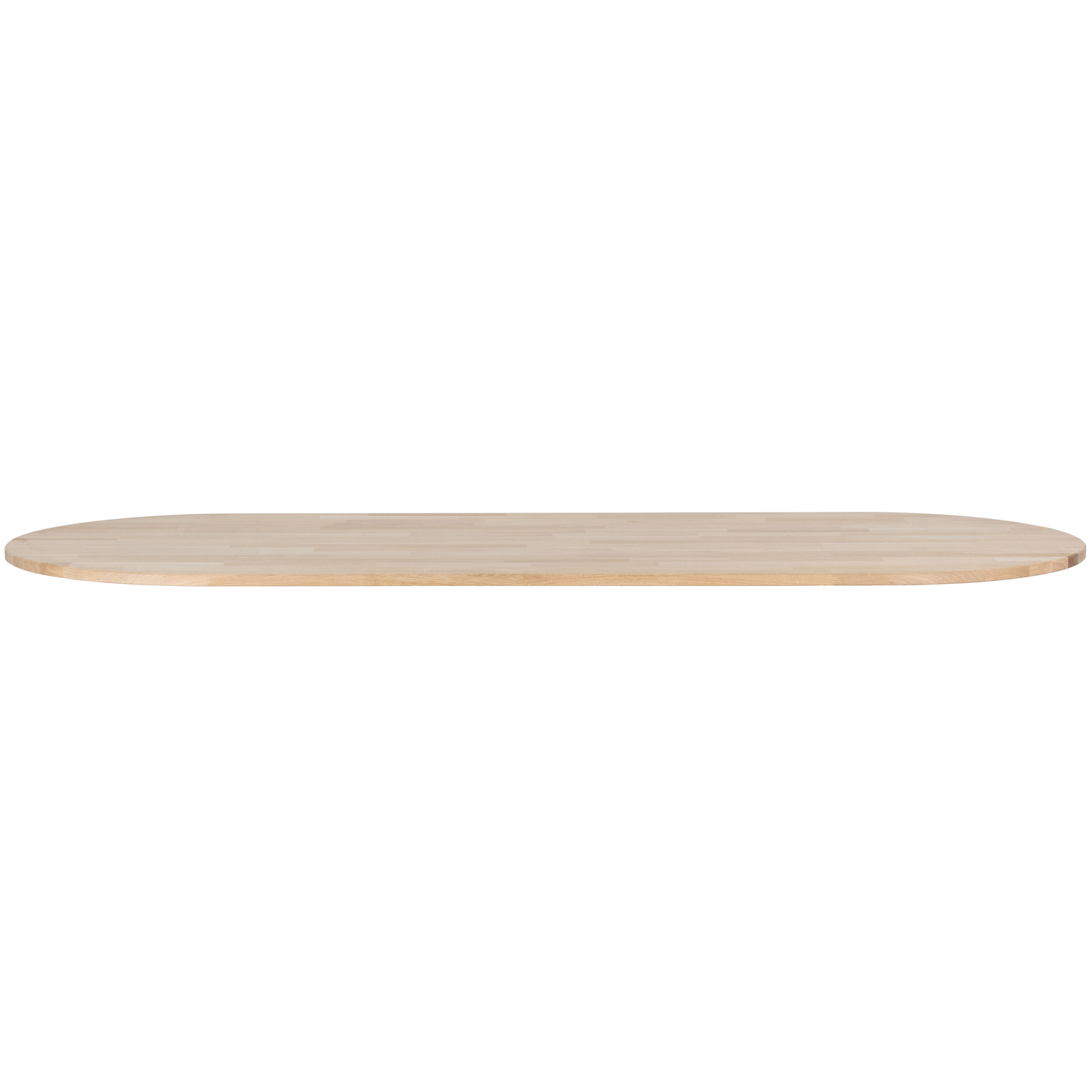 WOOOD tafelblad ovaal Tablo - Eiken - Onbehandeld - 2,4x220x90