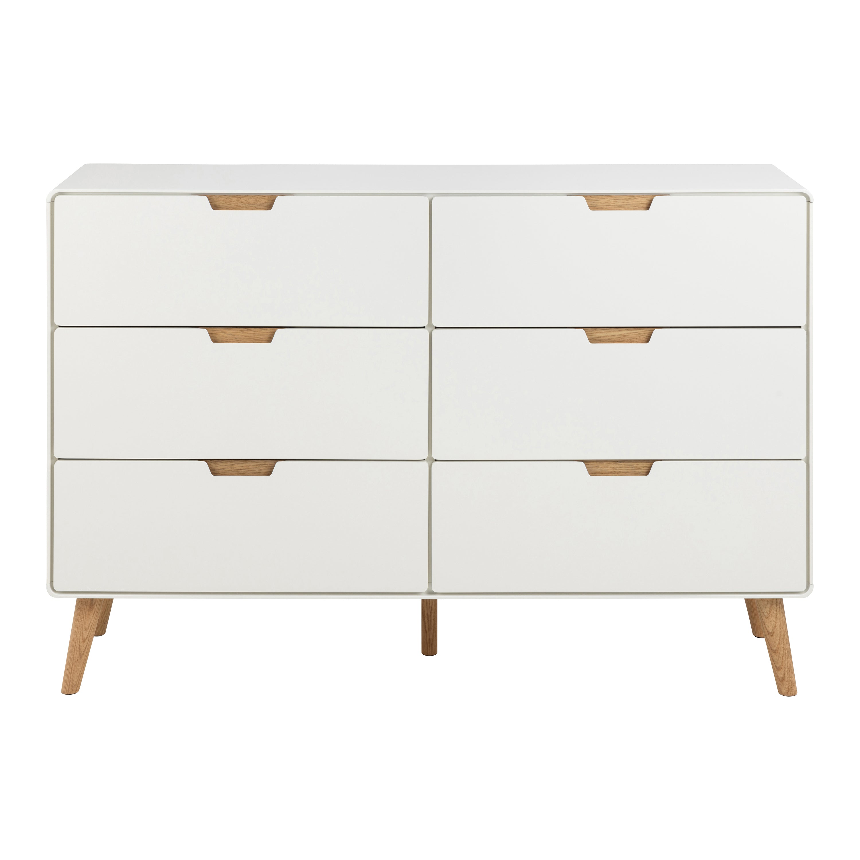 by fonQ basic Bailey Ladekast - 6 Lades - Wit