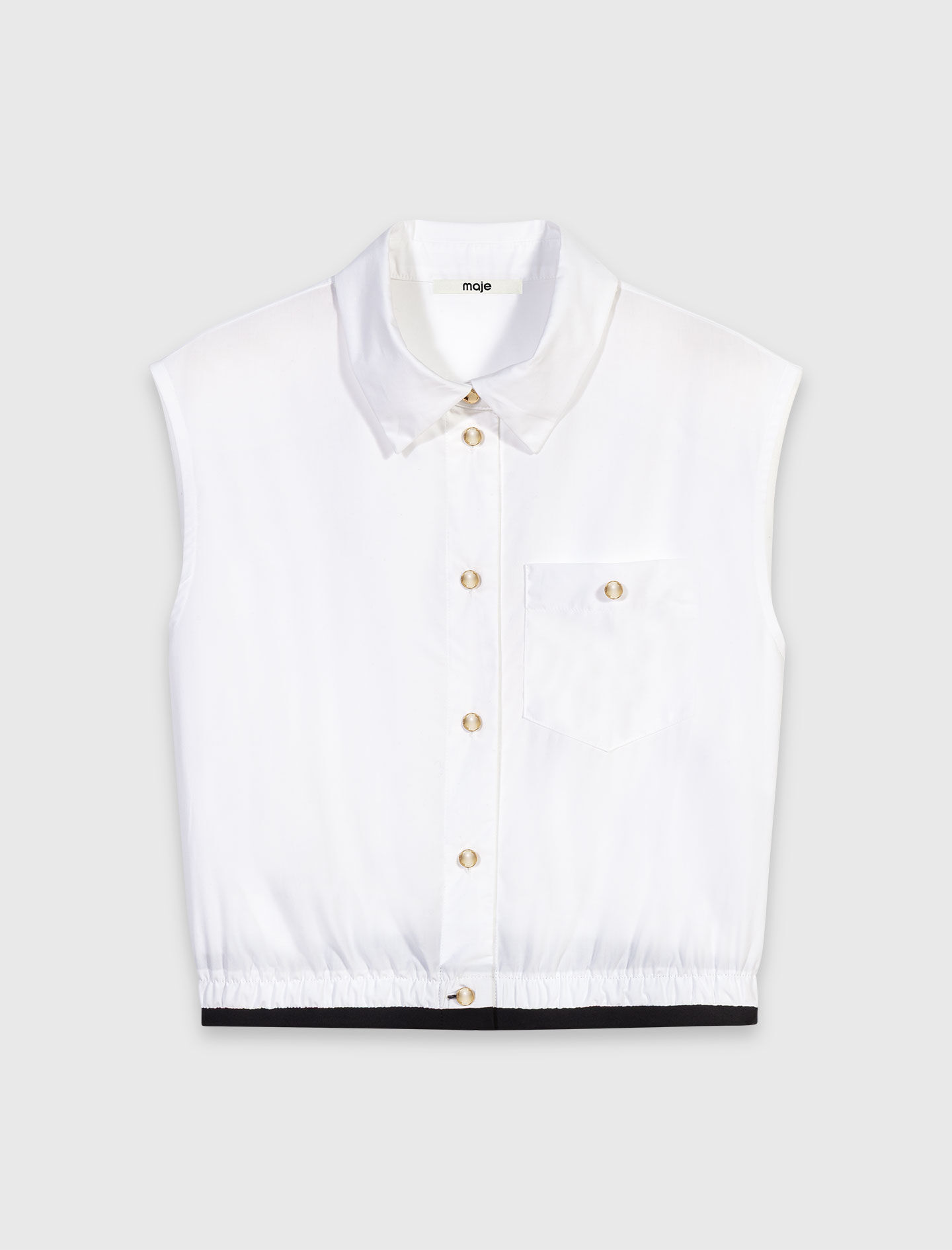 Chemise courte sans manches