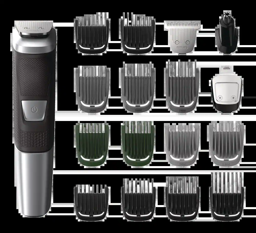 Philips Multigroom Series 5000 All-In-One Rechargeable Cordless Hair Trimmer, 19-pc
