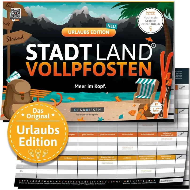 Party-Spiel Stadt Land Vollpfosten