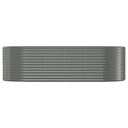 NNEVL Garden Planter Powder-coated Steel 249x100x68 cm Grey