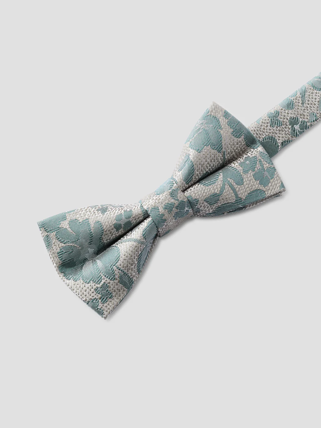 Nœud papillon en soie fleuri