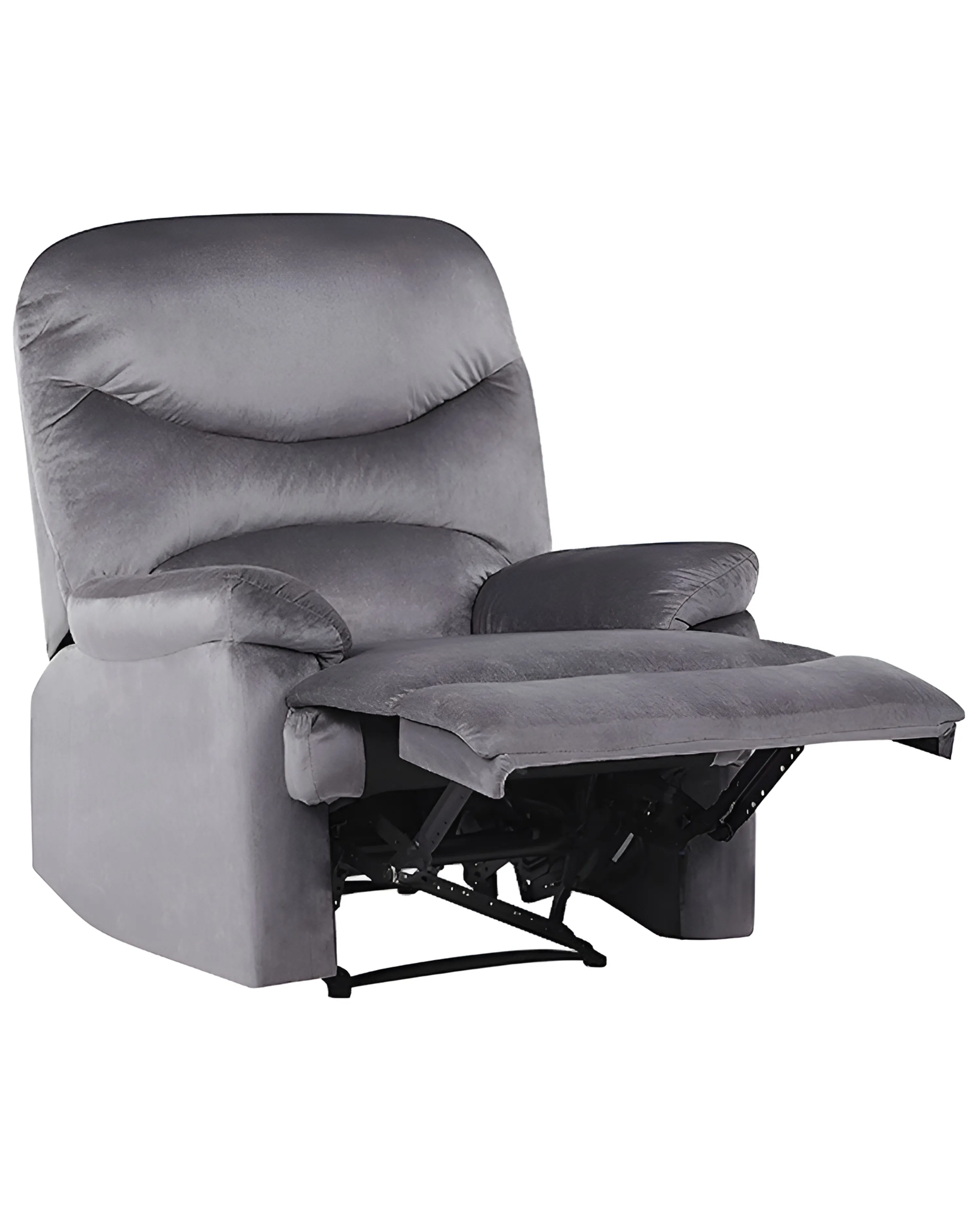 Recliner Chair ESLOV with Footrest Velvet Grey