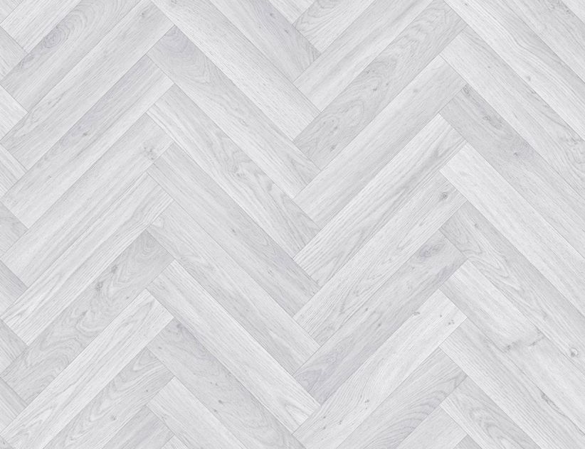 PVC Castell Fischgrät Hellgrau