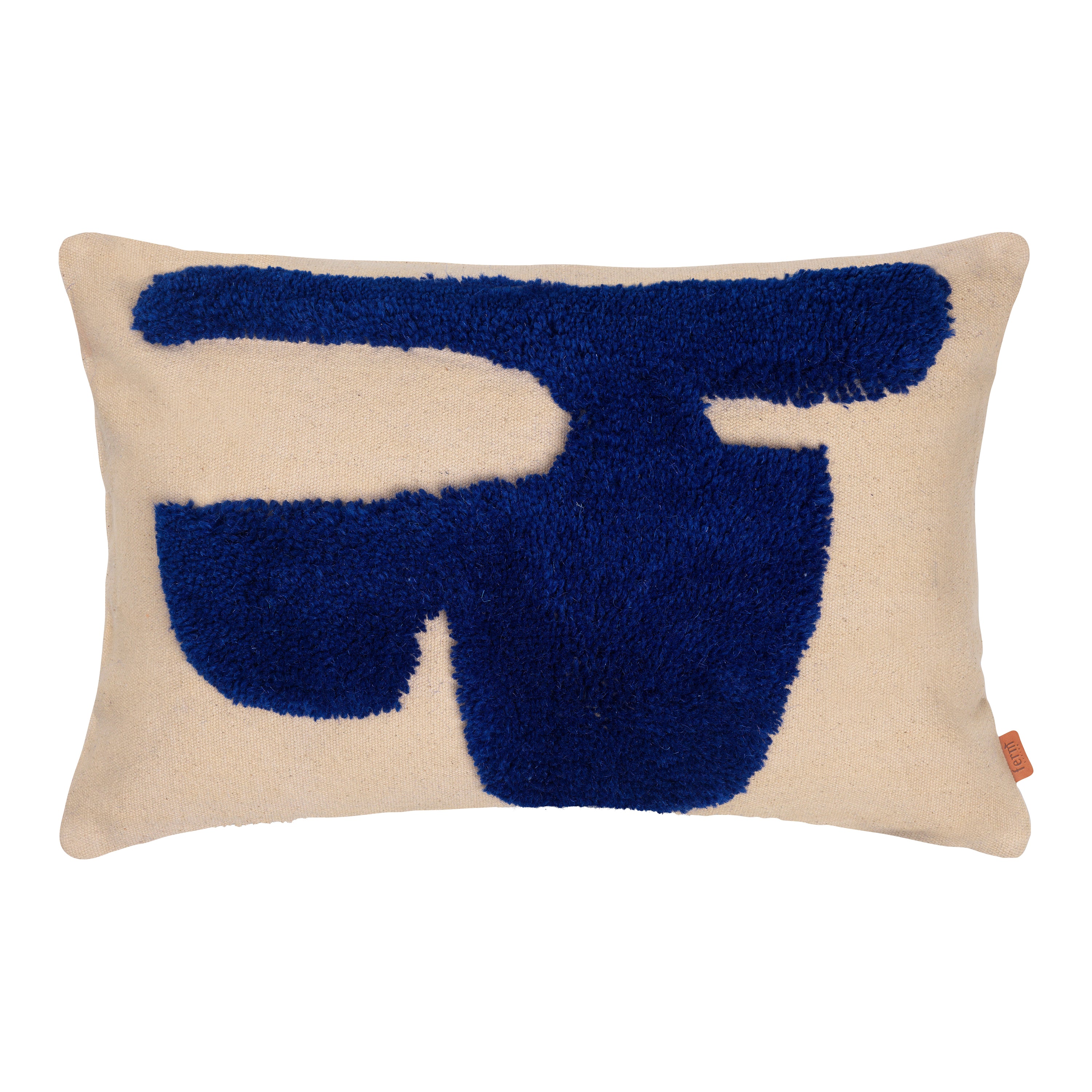 Ferm Living Lay Sierkussen 40 x 60 cm - Zand/Blauw