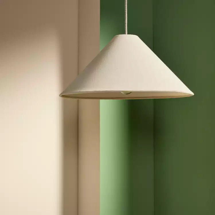 Habitat Oatmeal Cone Taper XL Easy Fit Lampshade - 50cm