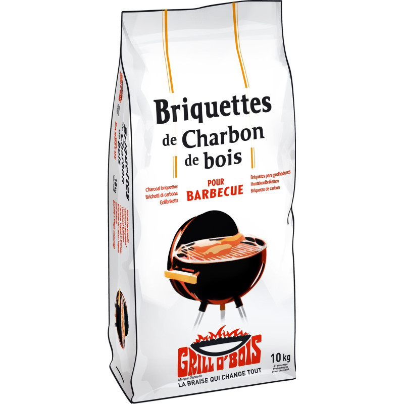 Briquettes de charbon de bois GRILL O BOIS 10 kg
