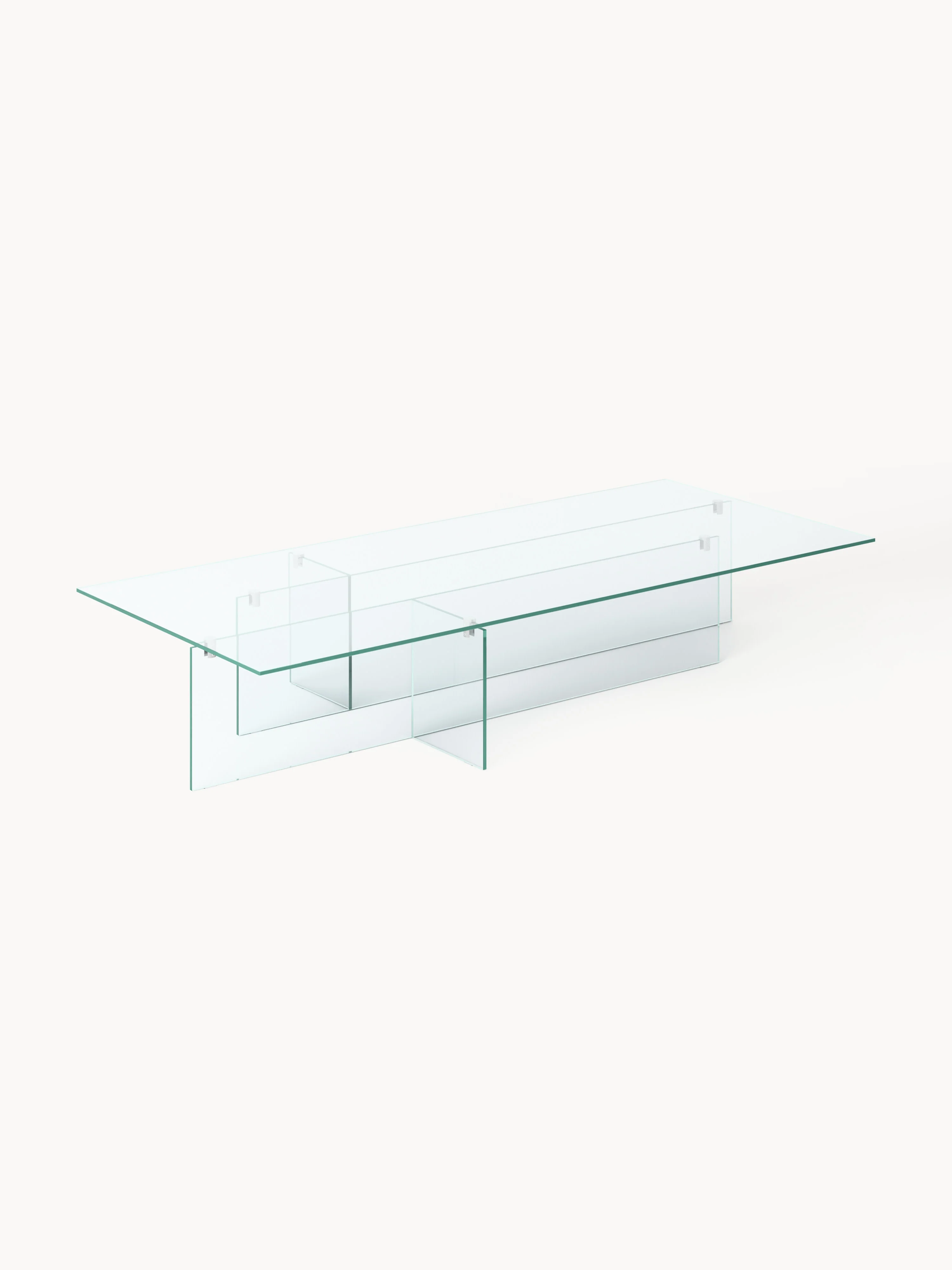 Großer Glas-Couchtisch Anouk, B 160 cm